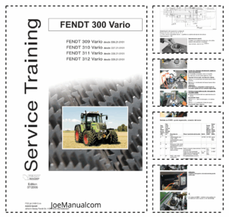 Fendt 300 Vario Technical Systems Service Manual ES