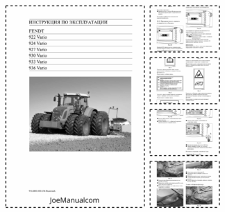 Fendt 922 924 927 930 933 936 Vario Tractor Operators Manual RU_rev176