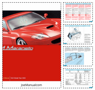Ferrari 575M Maranello Car Owners Manual EN