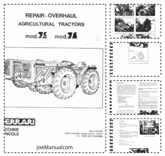 Ferrari 75 76 Tractor Workshop Manual EN
