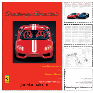 Ferrari Challenge Stradale Car Owners Manual EN