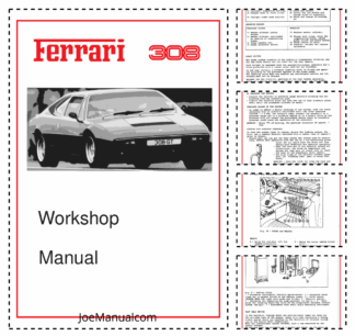 Ferrari Dino 308 GT4 Workshop Manual