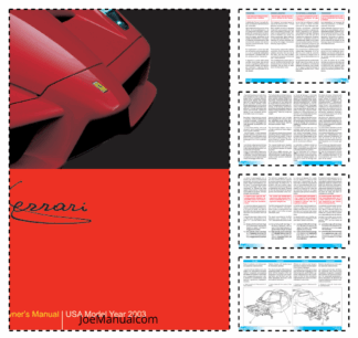 Ferrari Enzo Car Owners Manual EN