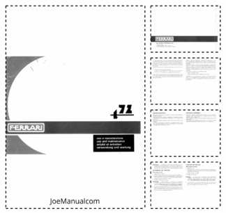 Ferrari T72 T94 Garden Tractor Operation Manual