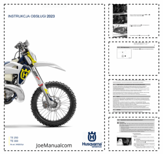 Husqvarna TE250 TE300 Motorcycle Operators Manual PL