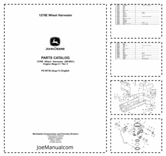 John Deere 1270E Wheel Harvester Parts Catalog