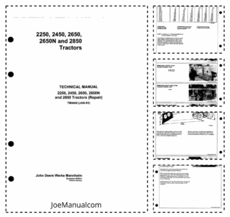 John Deere 2250 2450 2650 2650N 2850 Tractor Service Technical Manual