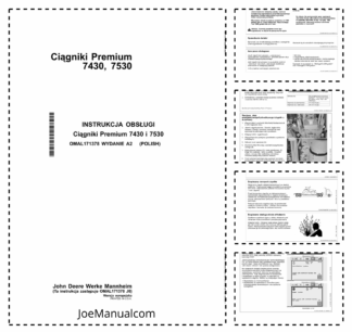 John Deere 7430 7530 Tractor Operators Manual PL