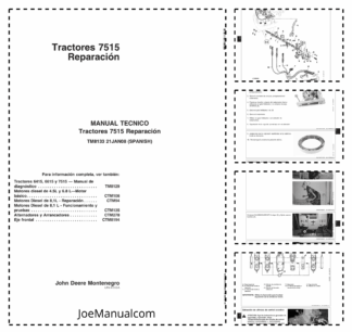 John Deere 7515 Tractors Repair Manual ES