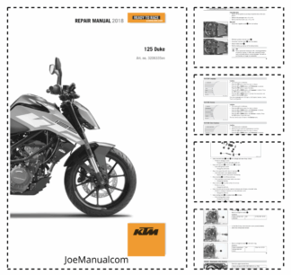 KTM 125 Duke Motorcycle Repair Manual 2018