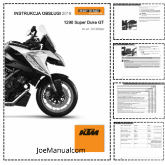KTM 1290 Super Duke GT Motorcycle Operators Manual PL