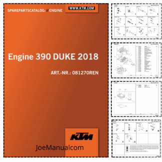 KTM 390 DUKE 2018 Engine Spare Parts Manual