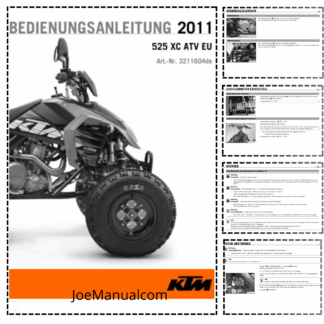 KTM 525 XC ATV Operators Manual DE