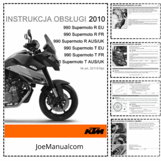 KTM 990 Supermoto R T Motorcycle Operators Manual PL