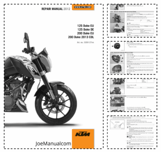 KTM Duke 125 200 Motorcycle Repair Manual
