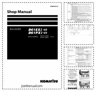 Komatsu D61EXi-23 D61PXi-23 Bulldozer Service Manual
