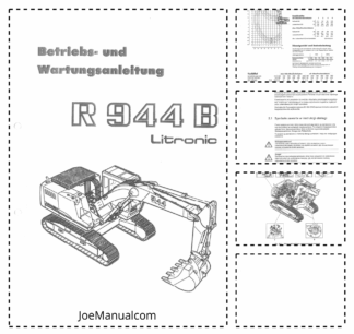 Liebherr R944B Litronic Excavator Operators Manual PL