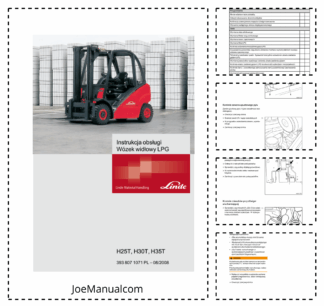 Linde H25T H30T H35T Forklift Operation Manual