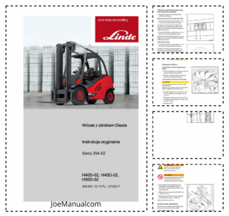 Linde H40D 45D 50D 02 Forklift Truck Operators Manual PL
