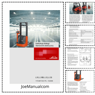 Linde L10 L10B L12 L12i Forklifts Operators Manual PL