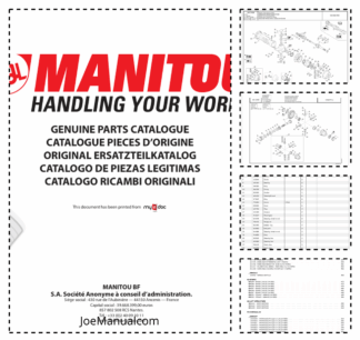 Manitou MLT635 MLT741 Telehandler Parts Manual