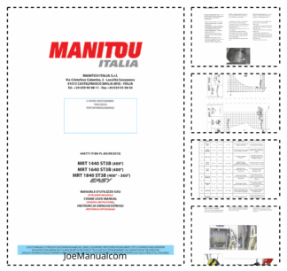 Manitou MRT 1840 2150 2540 Rotating Telehandler Crane Operators Manual IT EN PL