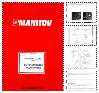 Manitou MRT 1850 2150 2540 Rotate Crane Operators Manual PL