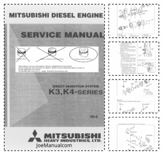 Mitsubishi K3 K4 Series DIS Engine Service Manual