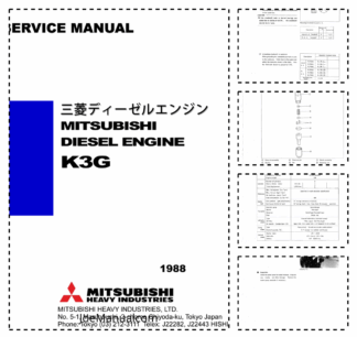 Mitsubishi  K3G Engine Service Manual