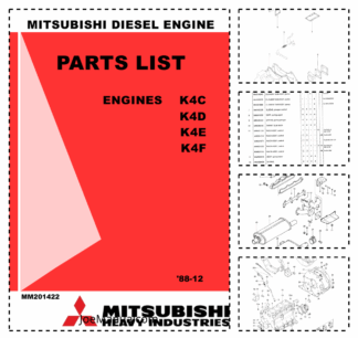 Mitsubishi K4C K4D K4E K4F Engine Parts Catalog rev2