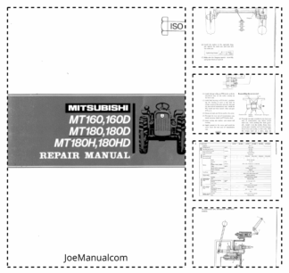 Mitsubishi MT160 160D MT180 180D Tractors Repair Manual