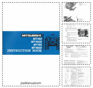 Mitsubishi MT160D MT160 MT180 MT180D Tractors Operation Manual