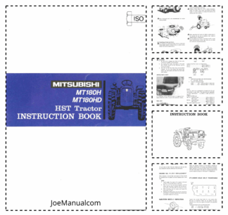 Mitsubishi MT180H MT180HD HST Tractors Operation Manual