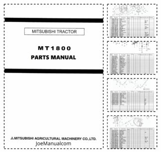 Mitsubishi MT2800 Tractor Parts Catalog
