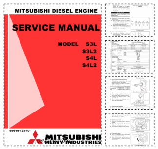 Mitsubishi S3L S3L2 S4L S4L2 Engine Service Manual