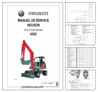 Neuson 6502 Wheel Excavators Service Manual FR