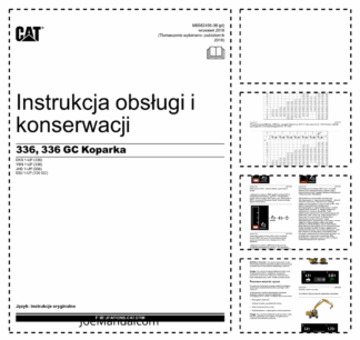 CAT 336 336 GC Excavator Operation and Maintenance PL