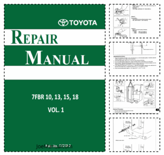 Toyota 7FBR10 7FBR18 Forklift Repair Manual