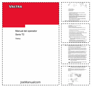 Valtra T132 V T152 V T162e V T172 V T182 V T202 V Tractors Operators Manual ES