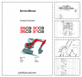 Wacker Neuson 2503 3703 Excavators Service Manual