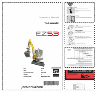 Wacker Neuson EZ53 Excavator Operators Manual US