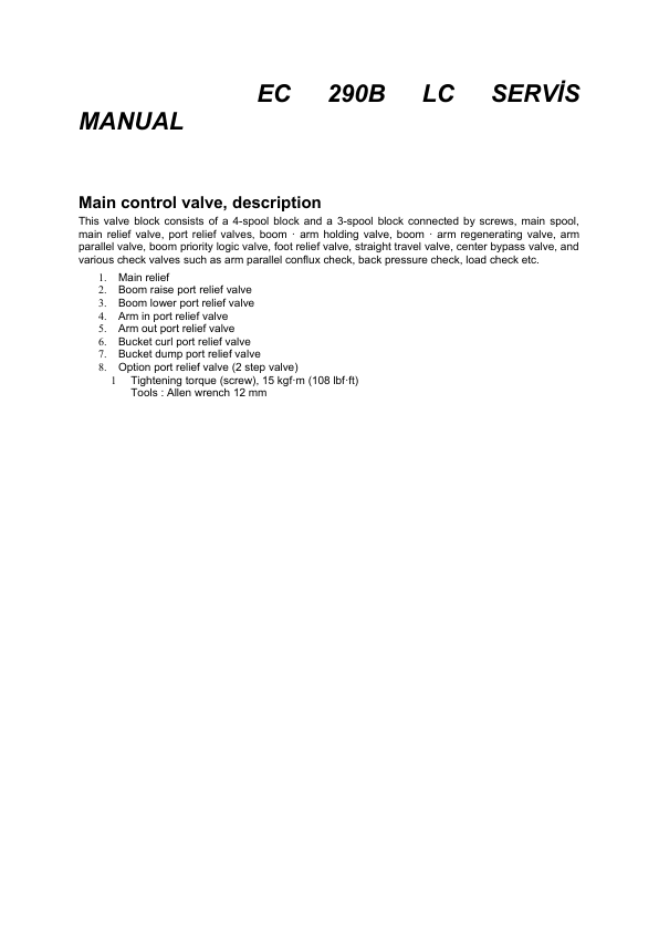 Volvo EC290B LC Excavator Hydraulic Service Manual - Image 2