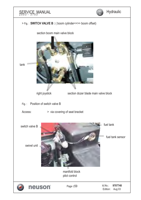 Wacker Neuson 2503 3003 3503 3703 Compact Excavators Service Manual - Image 10