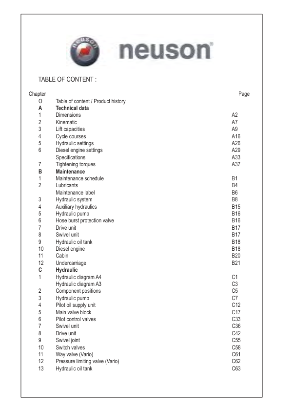 Wacker Neuson 2503 3003 3503 3703 Compact Excavators Service Manual - Image 4