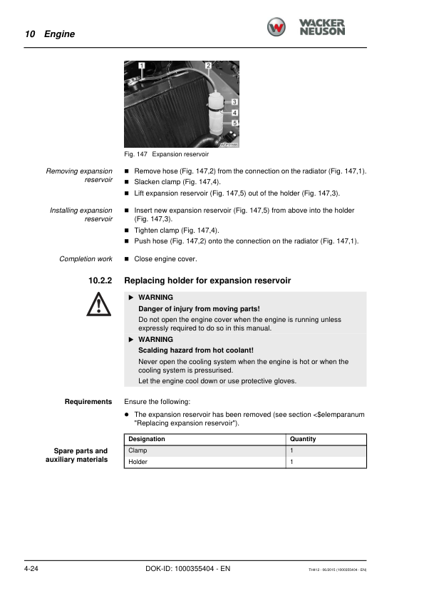 Wacker Neuson TH412 Telehandler Repair Manual - Image 8
