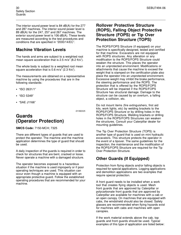 Caterpillar 247 257 267 277 287 Multi Terrain Loaders Operators Manual - Image 13