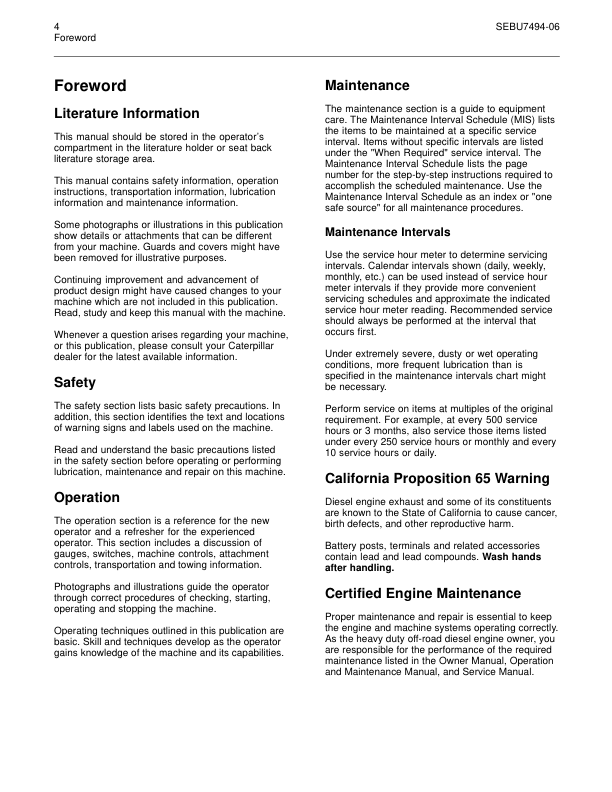Caterpillar 247 257 267 277 287 Multi Terrain Loaders Operators Manual - Image 5
