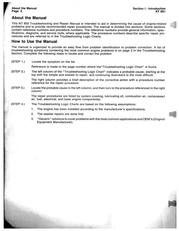 Cummins NT855 Engines Troubleshooting and Repair Manual - Image 6