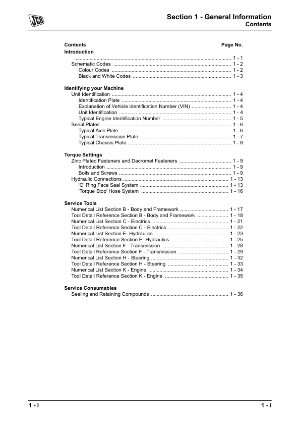 JCB 406 409 Wheeled Loading Shovel Service Manual 9803/4310 - Image 3