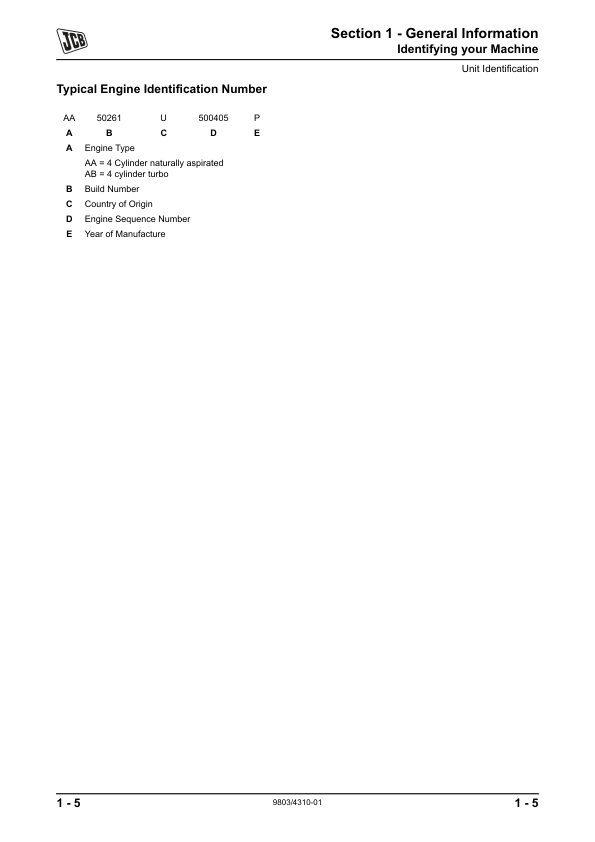 JCB 406 409 Wheeled Loading Shovel Service Manual 9803/4310 - Image 8